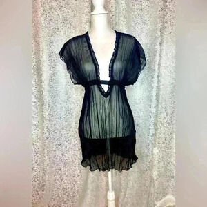 COPY - Never worn organza vintage sheer coverup